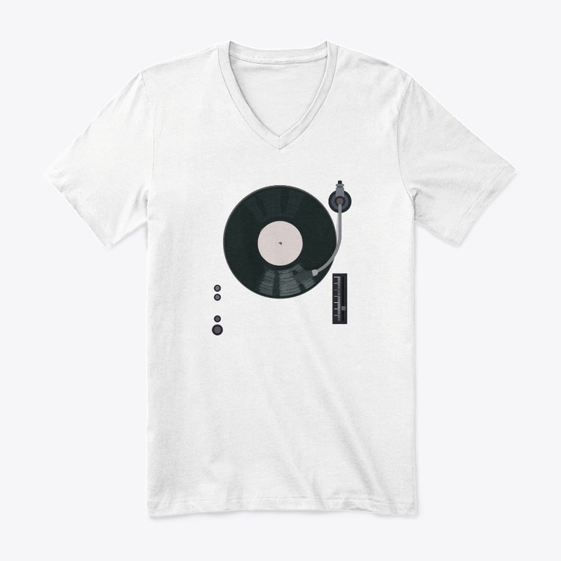 Turntable Vinyl Record Player Graphic