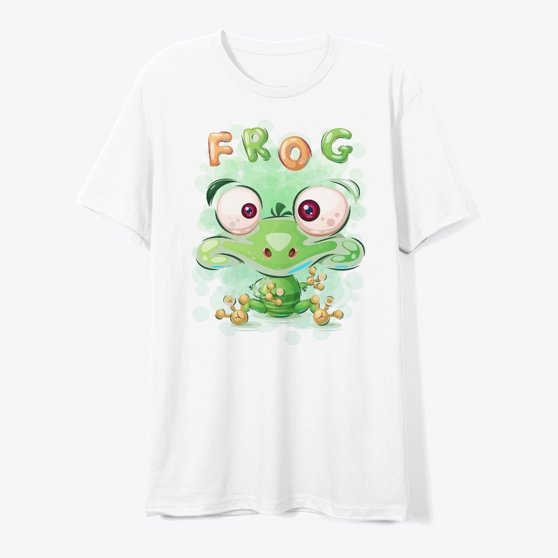Green Frog T-Shirt Print