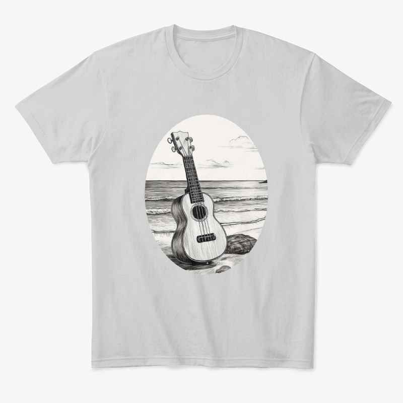 Ukulele on the beach