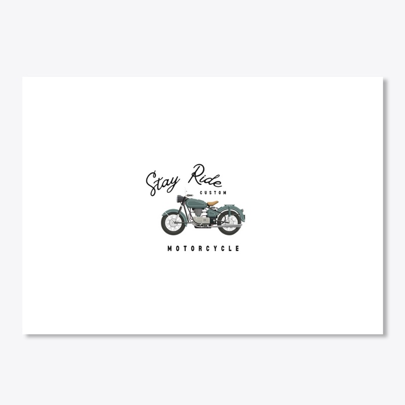 Stay ride custom motorcycle t-shirt