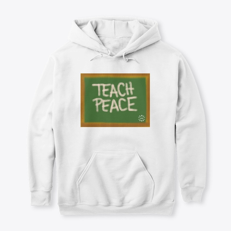 TEACH PEACE  | BLACK LOGO ON BACK