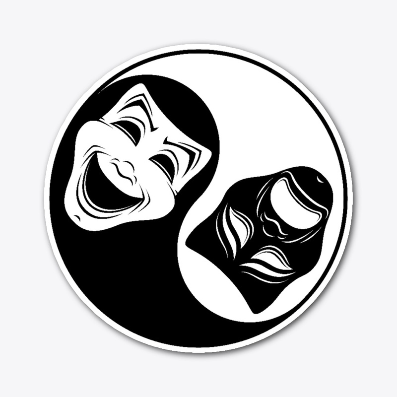 Theater Yin Yang Design - Comedy Tragedy