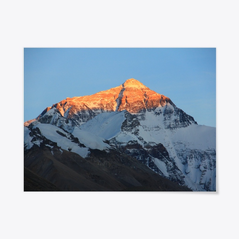 Mount Everest evening sun