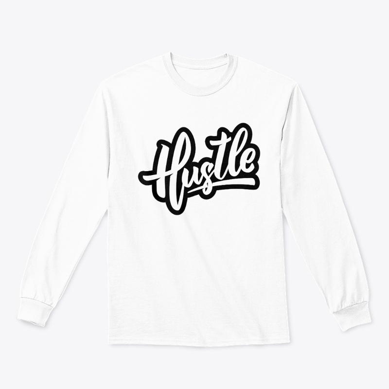 Hustle typography design 
