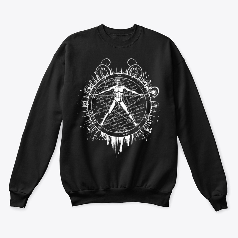 Agrippa Pentagram   Vitruvian Man (Flora