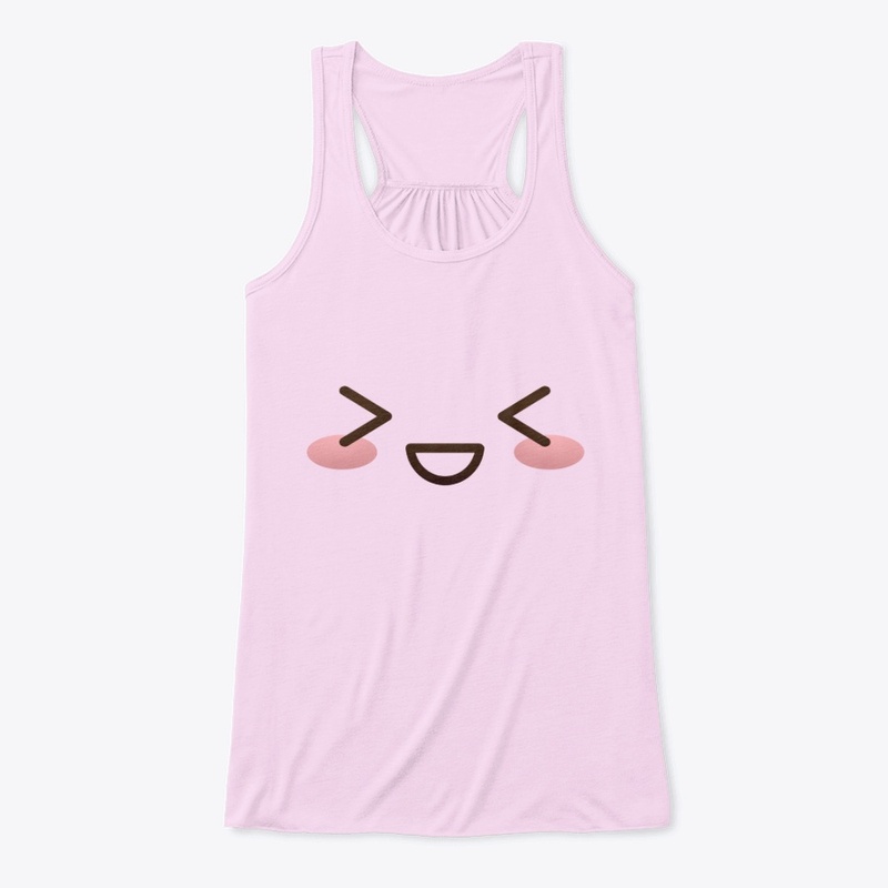 Kawaii japanese anime face design: shy