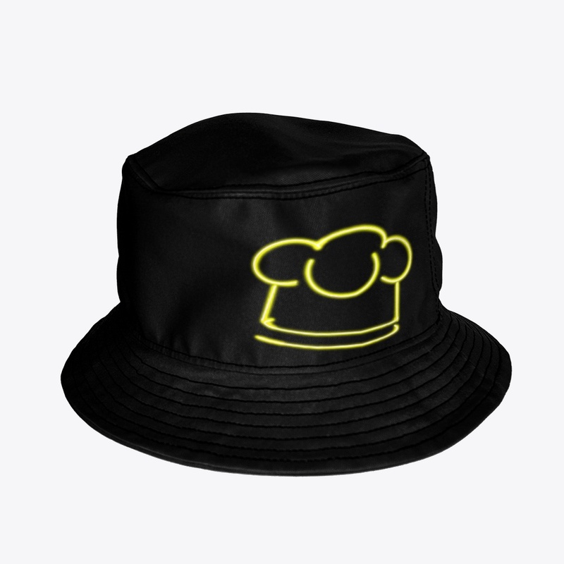 The Neon Gold Chef Hat