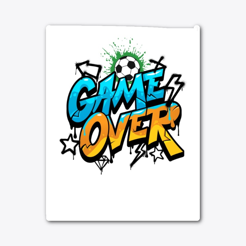 ⚽ Game Over – Football Graphic T-Shirt