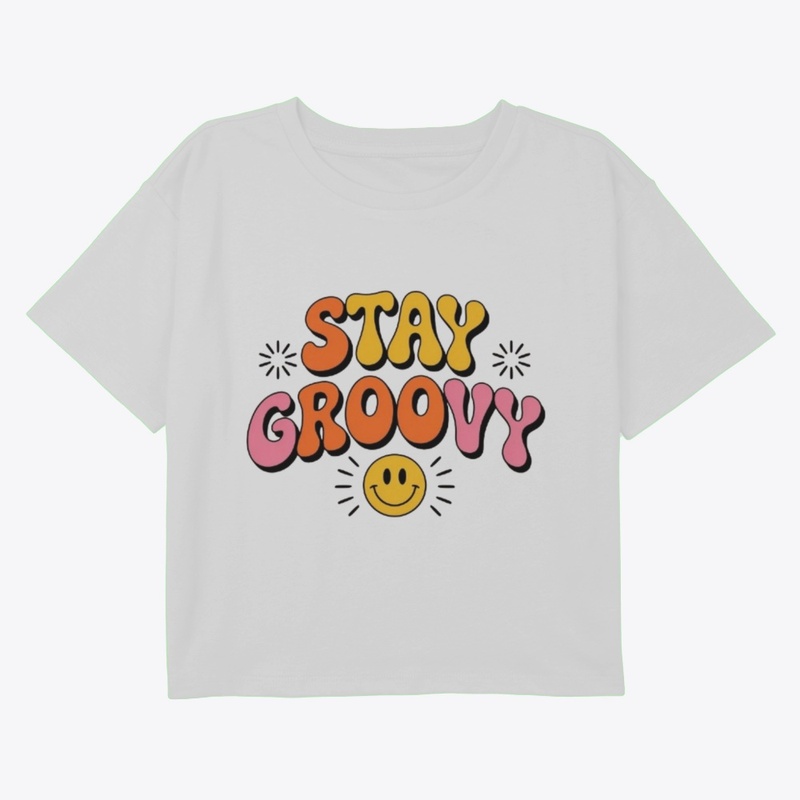 Stay Groovy Retro Tee | Minimalist 70s 