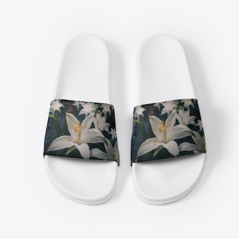 Lilies under the moonlight Borealis