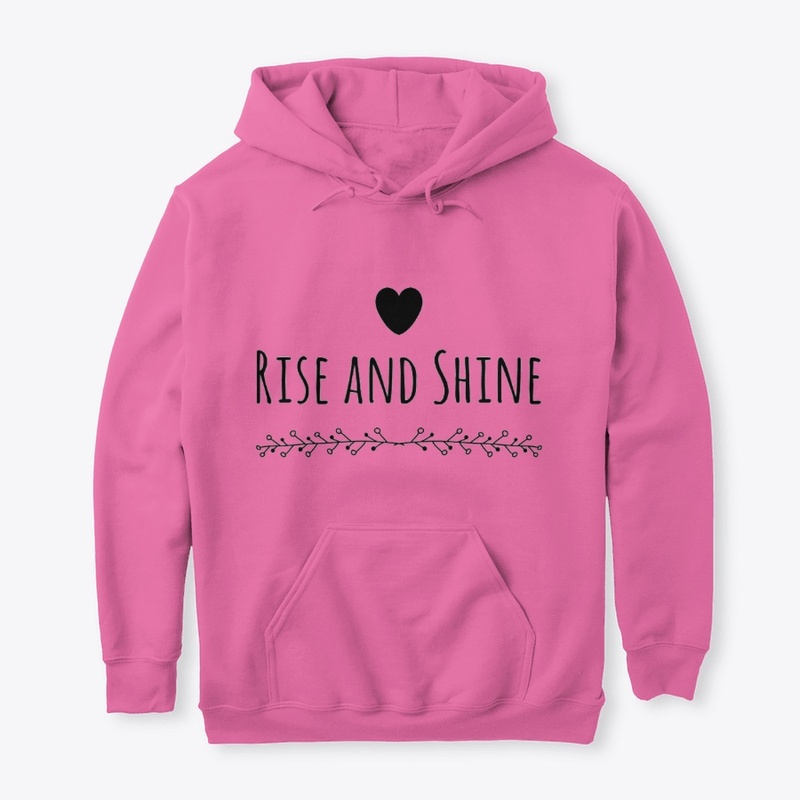 Rise and Shine clothing with cute heart