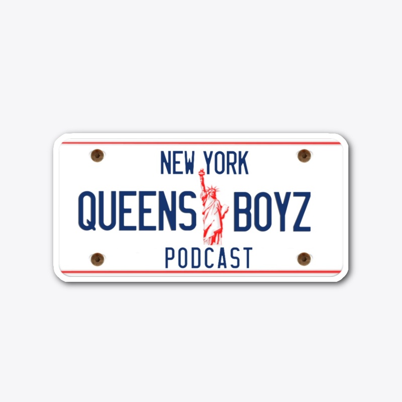 Queens Boyz Vintage Plate Slap Sticker