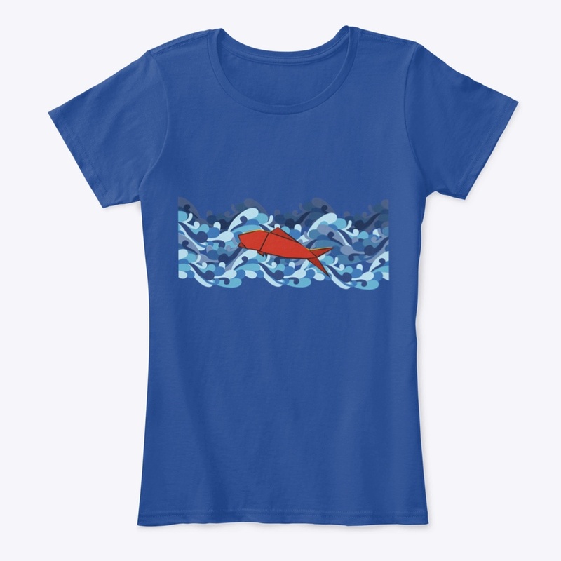 Origami Fish in the Sea, Red Fish
