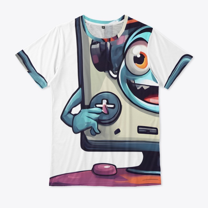 Cartoon Video Gaming T-shirt Design