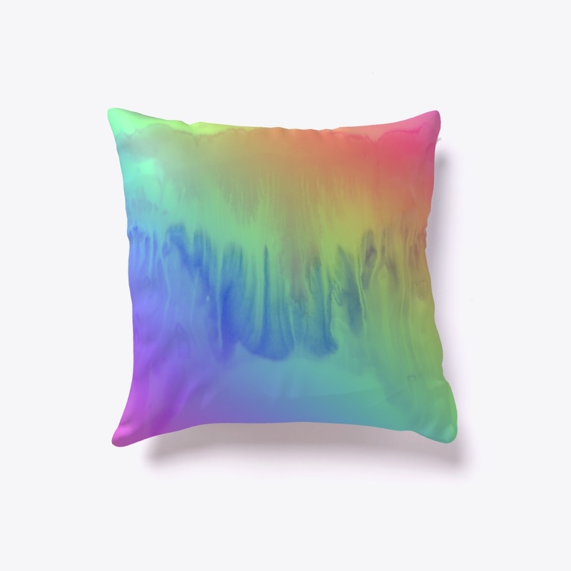 Rainbow Paint Watercolor Pattern