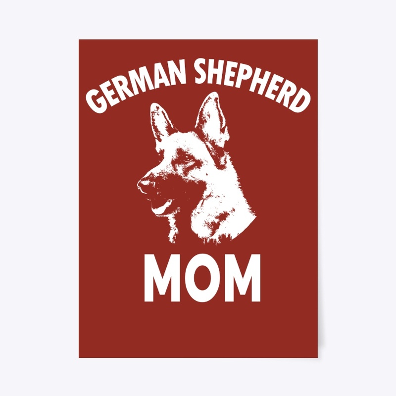 German Shepherd Mom Portrait  