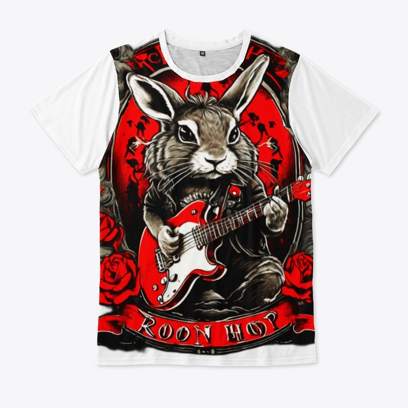 Rock N Roll Hop TShirt Design Tiger face