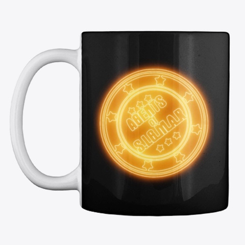 Blazing Aos Logo Mug! Black Camiseta Front