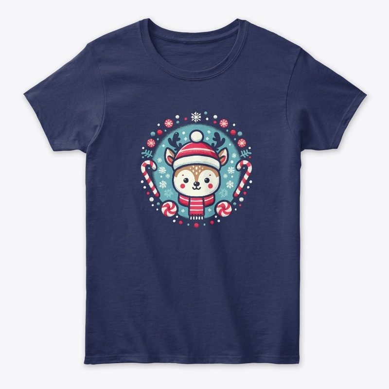 Cute Christmas Deer Tee