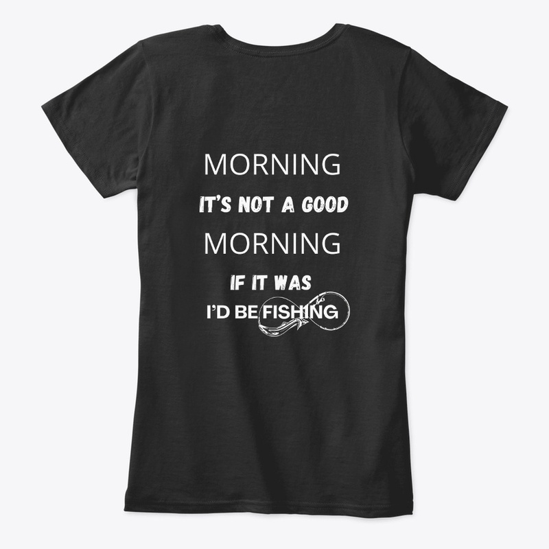 funny fishing design about mornings 