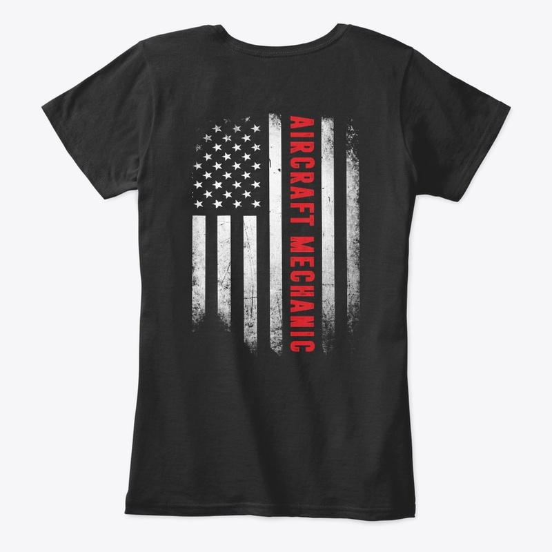 Aircraft Mechanic US Flag Shirt