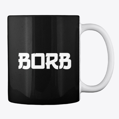 Borb Mug Black T-Shirt Back