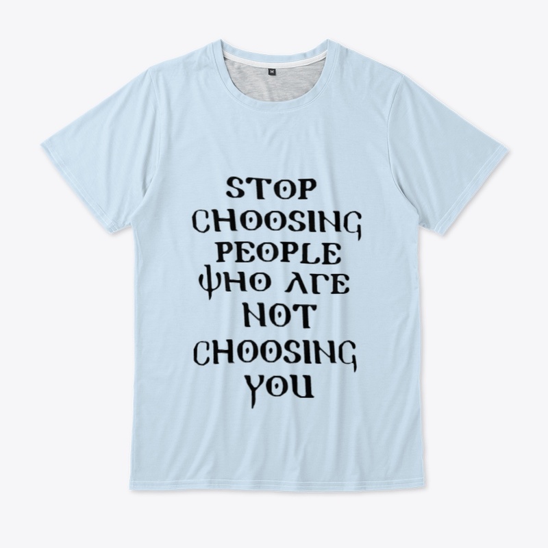 Stop Choosing People