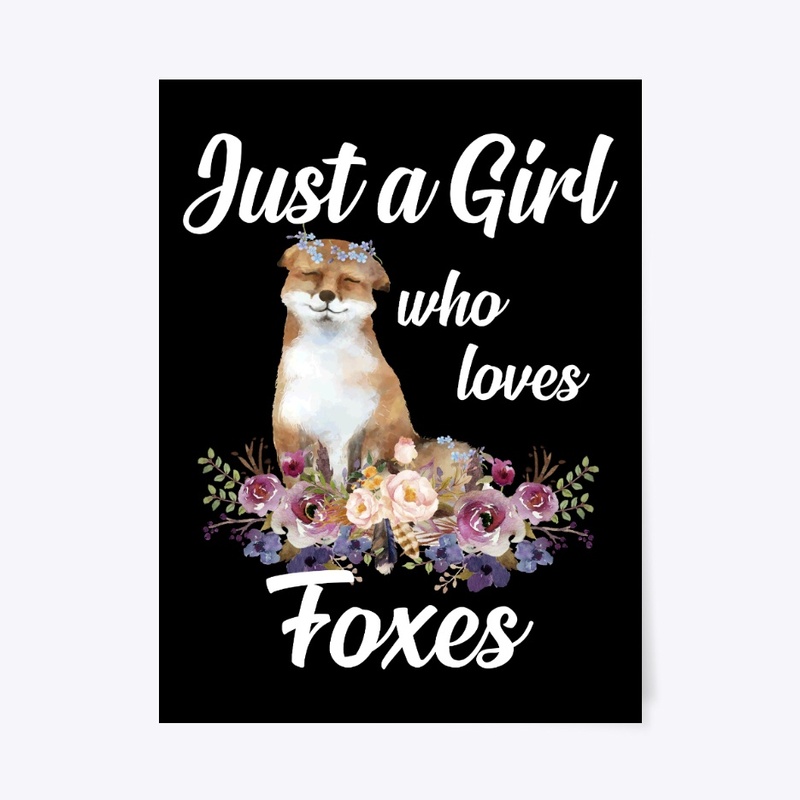 Girl Loves Foxes Flower Style