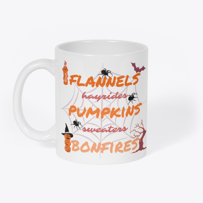 pumpkin spice season, autumn fall leaves