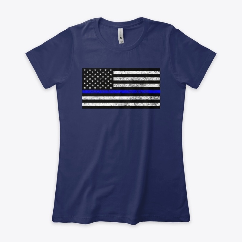 Blue Lives Matter Flag Premium Tee