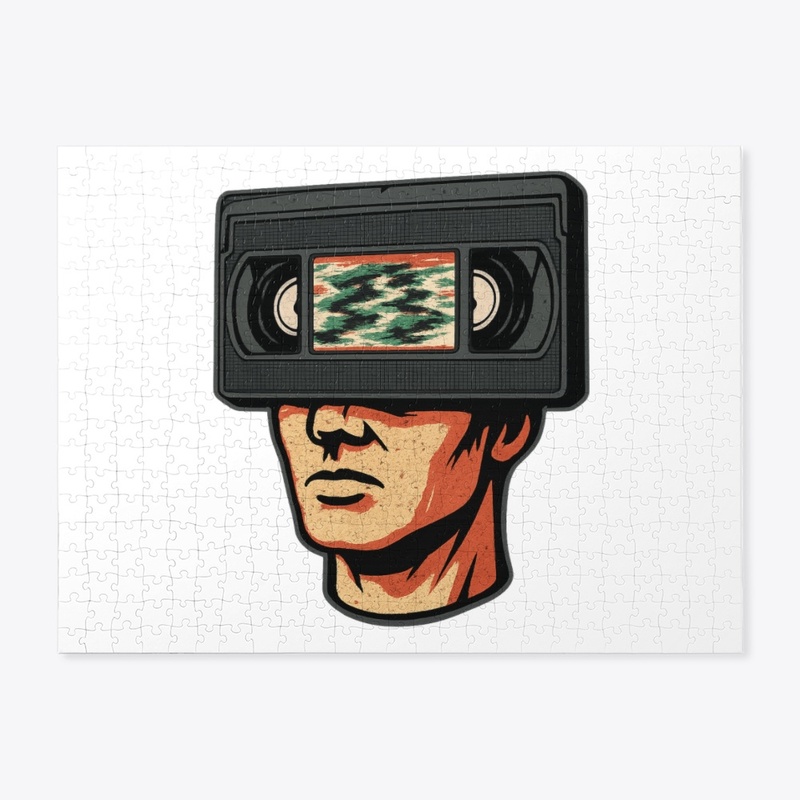 Tape Head (Retro VHS Horror Static)