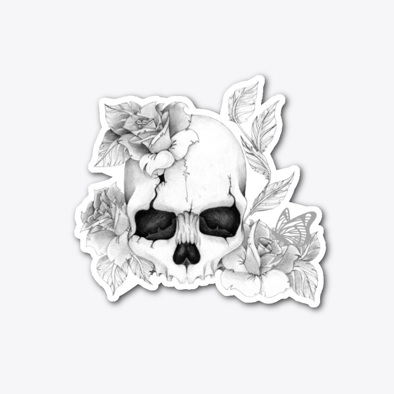 Skull and Rose Tattoo Inspired Apparel