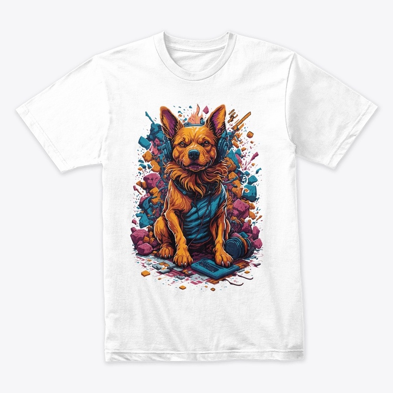 cool relaxed dog version one