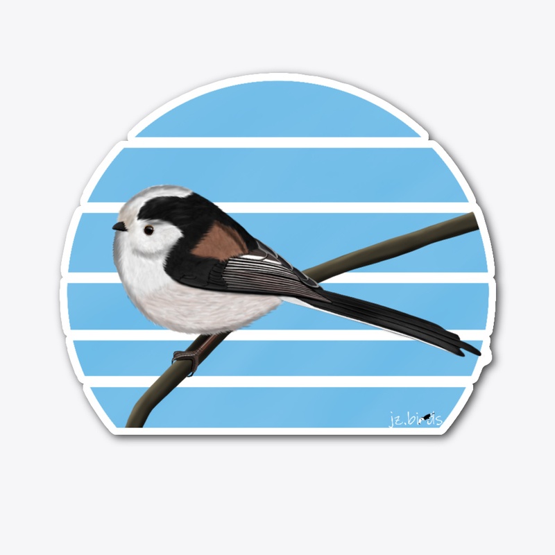 jz.birds Long tailed tit Bird Design