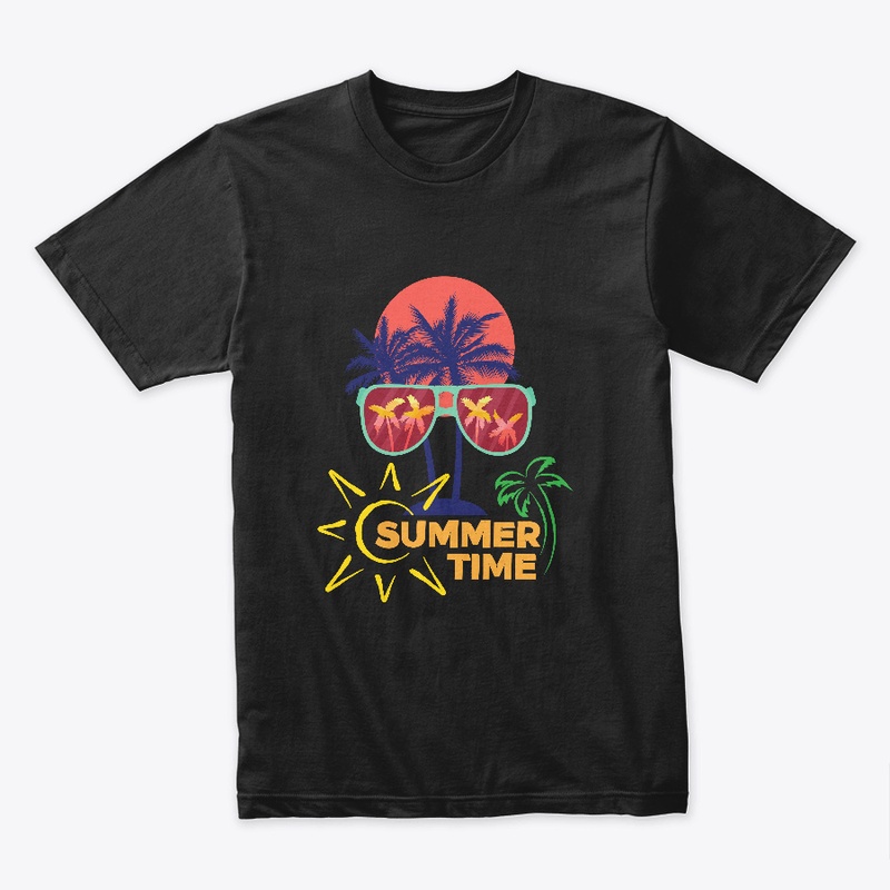 Black Colorful Summer Time Holiday
