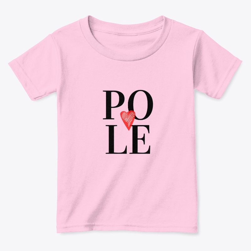 Pole LOVE ~  Red Heart Black  Design