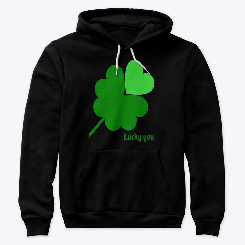 Green Clover Hearts Lucky You