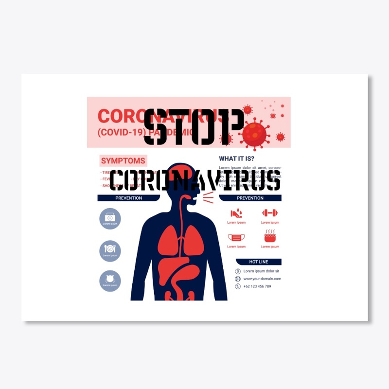 T-shirt Coronavirus, go away!!!