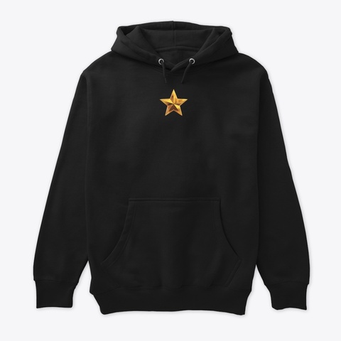 Star Black T-Shirt Front