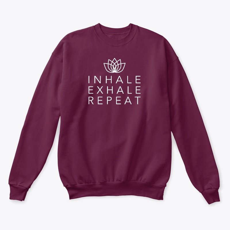 Inhale - Exhale Lotus Flower Yoga Design