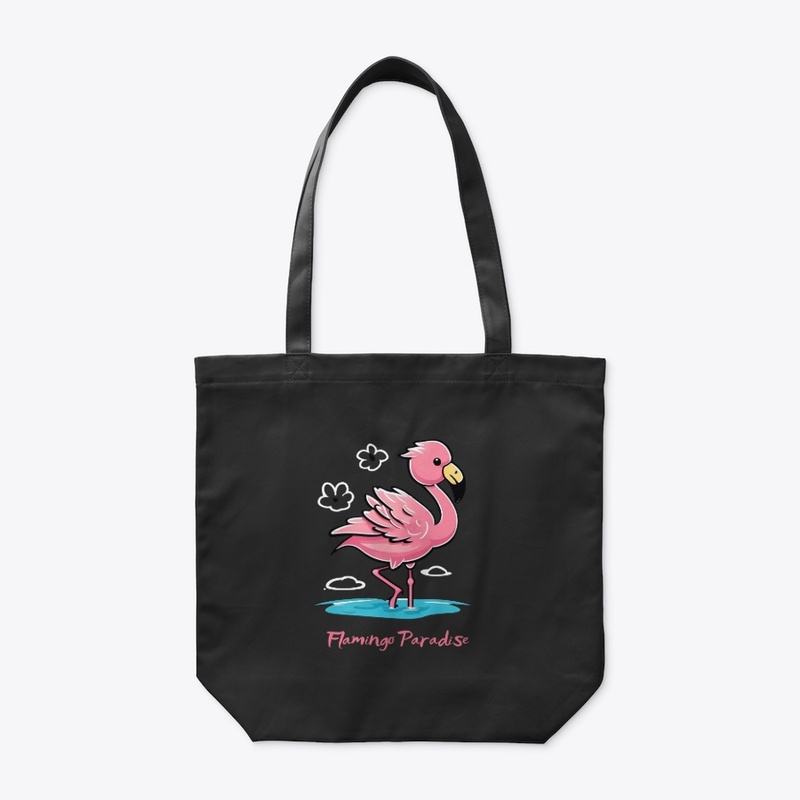 Pink Flamingo in Water Design