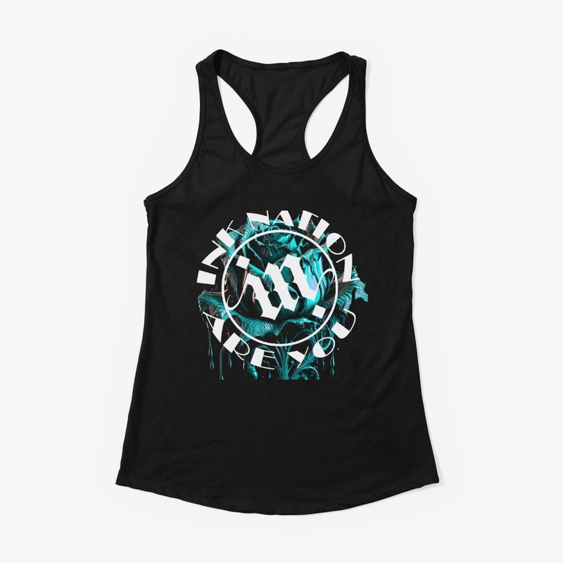 Ink Nation blue rose