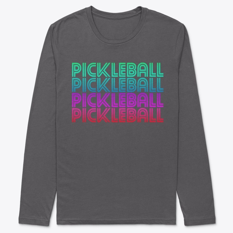 Pickleball Retro Tops Dark Colors