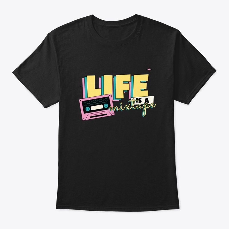 LIFE IS A MIXTAPE MIX TAPE TSHIRT FALL