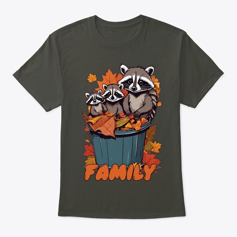 Autumn Trash Adventure - Raccoon Family