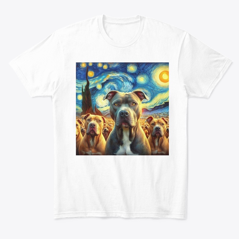 Pitbulls Starry Night