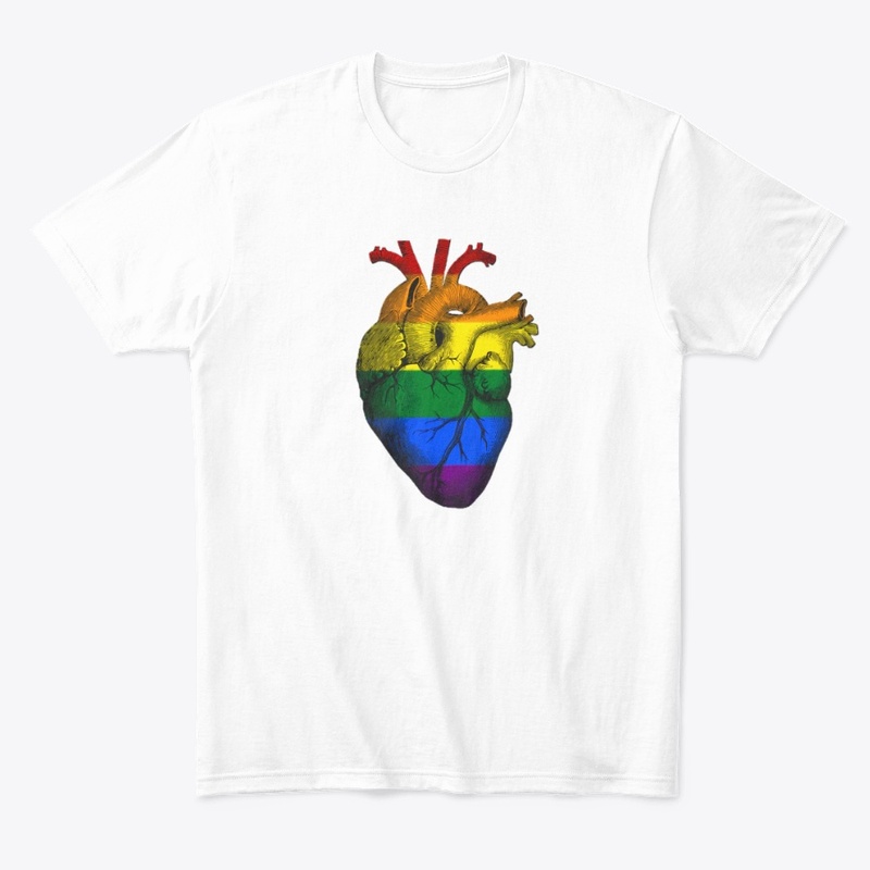 Gay Pride Anatomical Heart