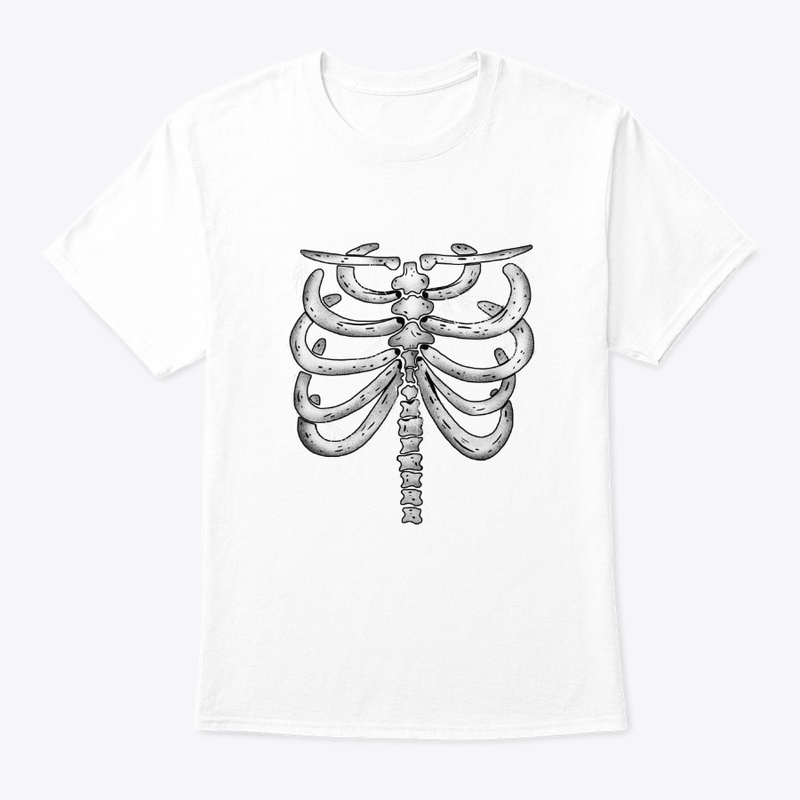 A scary bone-shaped rib cage
