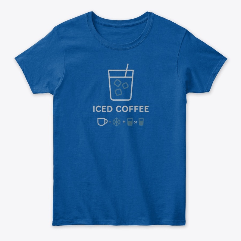 Iced Coffee Tee Design