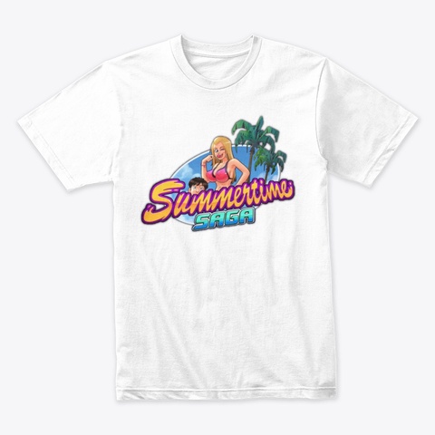 Summertime Saga Fans White T-Shirt Front